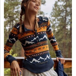 GREEN Free People Movement Rally Layer Top size small